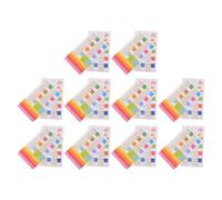 Zerodeko Lot de 10 set de Onglets Adhésifs Calendrier 2026, Marqueurs Annuels Colorés, Autocollants Résistants à L'Eau pour Agenda, Organisation Bureau et Scolaire, Étiquettes Index