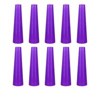 Zerodeko Lot de 10 Tubes Coniques en Polypropylène Violet Porte-Fil pour Enrouleur de Laine et Bobine de Fil à Broder Tube de Rangement sans Couture pour Tricot Tissage et Loisirs