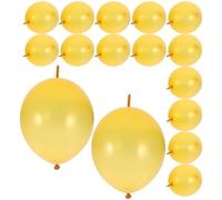 Zerodeko Lot de 100 Ballons Décoratifs en Latex 10 Pouces Couleur Or Queue à Relier, Résistants et Adaptés pour Mariage, Anniversaire, Décoration D'arche et Accessoires Photo