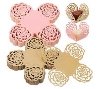 Zerodeko Lot de 100 Caissettes à Truffes, Mini Caissettes à Cupcakes en Papier de Couleurs Assorties, pour Bonbons Au Chocolat, pour Mariage, Fête, Décoration de Table, 3,5 X 3,5 X 3,3 Cm