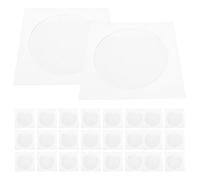 Zerodeko Lot de 100 Pochettes en Papier Blanches pour CD et DVD Protecteurs Antirayures Pochettes de Rangement Pratiques pour Maison Bureau et École Enveloppes Légères et Économiques
