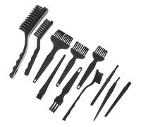Zerodeko Lot de 11 Brosses Antistatiques Portables pour Nettoyage Électronique, Clavier D’Ordinateur et Ventilateur, Kit de Pinceaux Compacts pour Entretien Précis et Élimination Poussière