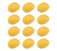 Zerodeko Lot de 12 Boules Nettoyantes en Soie Naturelle Jaune, Gommage Doux Visage, Boule de Nettoyage pour Soin Peau, Cocon Naturel pour Élimination des Impuretés et Points Noirs, Usage