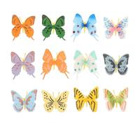 Zerodeko Lot de 12 Figurines de - Figurines d'insectes éducatives pour Les fêtes et Les ateliers Scolaires - Modèles de colorés pour Enfants, Plusieurs Styles Disponibles