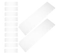 Zerodeko Lot de 12 Intercalaires Plastiques Transparents Taille 2 Onglets Inscriptibles pour Classeur à Feuilles Mobiles, Mini Séparateurs Rechargeables pour Organisation Scolaire