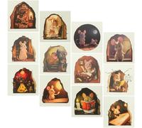 Zerodeko Lot de 12 Stickers Muraux Souris 3d Lumineux en Pvc, Autocollants Décoratifs Amovibles pour Mur, Fenêtre et Porte, Décoration Maison Ludique pour Chambre D'garçon et Filles,