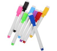 Zerodeko Lot de 16 Mini Marqueurs à Craie Magnétique Effaçables à Sec avec Pointe Fine en Plastique pour Tableau Blanc, Usage Scolaire et Bureau, Encre Fluide et Polyvalente