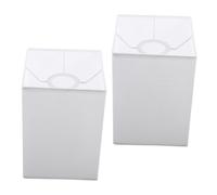 Zerodeko Lot De 2 Abat-Jours En Tissu Élégants Abat-Jour Carrés Pour Lampes De Bureau Et De Table - Abat-Jour En Tissu E27 Pour L'Éclairage Et La Décoration De La Maison