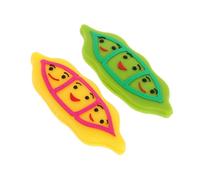 Zerodeko Lot de 2 Amortisseurs de Vibrations Longs en Silicone pour Raquette de Tennis des Chocs Couleurs Jaune et Vert Accessoires pour Entraînement et Compétition Sportive