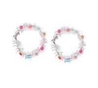 Zerodeko Lot de 2 Bandeaux Lumineux LED pour Cheveux, Accessoires de Fête Chignon Lumineux Taille Unique, Flexible, Couleur Aléatoire, pour Soirées et Déguisements Adultes et Garçon