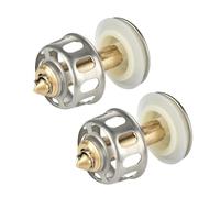 Zerodeko Lot De 2 Bouchons De Vidange De Lavabo en Acier Inoxydable Filtre à Rebond, Taille Standard, Résistant à La Corrosion, Cuisine Et Salle De Bain, Accessoires Anti-bouchage Et Anti-odeurs