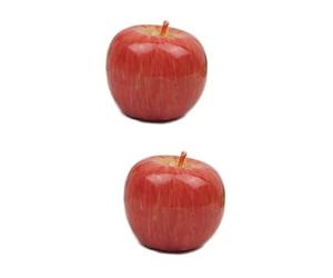 Zerodeko Lot De 2 Bougies Décoratives En Forme De Fruits Taille Moyenne 7 X 7 X 5 5 Cm Pour Noël Mariage Fête Pour Fille