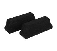 Zerodeko Lot De 2 Brosses Éponges Pour Cheveux Et Barbe, Petite Taille, Multifonction De Nettoyage, Adaptées Aux Hommes, Usage Coiffure Et Salon, Couleur Noire