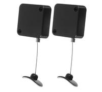 Zerodeko Lot de 2 Câbles de Sécurité en Acier Verrou Rétractable, Conçus pour Fixation Sécurisée de Télécommandes et Petits Appareils Environnement Professionnel