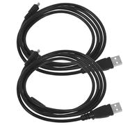 Zerodeko Lot de 2 Câbles Mini USB 15 M Noirs Anneau Magnétique 8P pour Charge Rapide et Transfert de Données Compatibles Appareils Photo Numériques Câble de Chargement USB Polyvalent