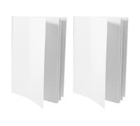 Zerodeko Lot de 2 carnets vierges pour sublimation, format A5, 21 x 14 cm | Carnet vierge de 80 feuilles/160 pages pour écrire et dessiner. Créez votre propre livre.