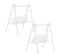 Zerodeko Lot De 2 Chaises Pivotantes Miniatures À L'échelle 1:50 pour Maison De Poupée, Idéales pour Décorer Un Gâteau Ou Une Petite Maison.