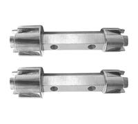 Zerodeko Lot de 2 Clés à Cliquet en Alliage D'aluminium pour Bonde D'évier et Siphon, Outil de Plomberie Compact Double Extrémité, Compatible Espaces Restreints, Démontage Rapide et Précis