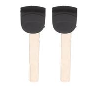 Zerodeko Lot de 2 Clés de Secours pour Télécommande de Voiture - Lame Vierge Non Taillée - Lame Métallique de Rechange pour Télécommande - Pièce de Rechange Mécanique Compatible avec Les