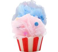 Zerodeko Lot de 2 Éponges de Exfoliantes de Glace, Accessoires de Bain en Pe Souple, Couleurs Rose et Bleu, pour Corps et Dos, Loofah Réutilisable pour Hommes et Femmes, Soins Personnels