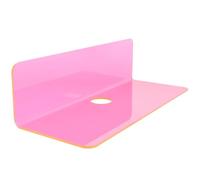 Zerodeko Lot de 2 Étagères Flottantes Murales en Acrylique, Étagère Murale Multi-Usage Cuisine et Salle de Bain, Coloris Rose Fluorescent, Taille Compacte pour Rangement et Décoration