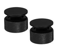 Zerodeko Lot de 2 Fixations de Rechange pour Cagoule de soudage - Vis de Fixation antidérapantes en Aluminium avec rondelles pour Casque de soudage Professionnel, Accessoire Noir