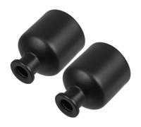Zerodeko Lot de 2 Flacons Diffuseurs de Parfum en Verre Noir 50 ML, Forme Cylindrique, Design Élégant, Taille Portable pour Maison et Salons