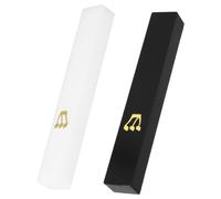 Zerodeko Lot de 2 Mezouzahs en Acrylique avec Rouleaux Casher pour Porte, Décoration Hanoukka, Bénédiction Juive pour Maison, Protection et Design Élégant