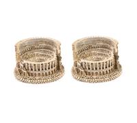 Zerodeko Lot De 2 Ornements en Résine du Artisanat, Décorations Réalistes pour Bonsaï, Pièces Miniatures Jaune Clair pour Paysage De Table Et Décoration Intérieure