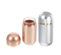 Zerodeko Lot de 2 Petits Flacons de Pilules en Plastique 10ml Étanchéité et Facile à Transporter pour Remède à Domicile Bureau