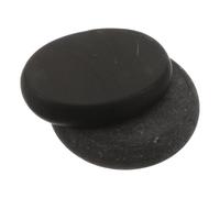 Zerodeko Lot de 2 pierres chaudes de massage pour spa, pierres de basalte | Pierres naturelles polies et lisses pour la thérapie SPA, résistantes aux hautes températures, ne brûlent pas la peau,