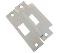 Zerodeko Lot de 2 Plaques de Gâche de Verrouillage Intérieure 12,2 X 4,8 Cm en Métal Solide, Accessoires de Porte Universels pour Pêne Dormant, Protecteurs de Loquet Adaptés aux Portes