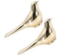 Zerodeko Lot de 2 Poignées de Porte d'Oiseau Doré Boutons de Tiroir Décoratifs pour Commode Armoire et Meuble de Chambre Poignées de Traction Vintage pour Décoration Intérieure