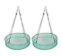 Zerodeko Lot de 2 récupérateurs de graines pour mangeoires extérieures, Protection de 50 cm sous la mangeoire, Plateau de récupération des graines en Maille avec Fond fermé pour terrasse ou