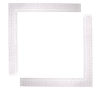 Zerodeko Lot de 2 Règles de Couture en Plastique de L 26 Cm, Règle de Tailleur Transparente Échelle Graduée pour Création de Patrons et Modélisme, Outil Précis pour Couture et Repassage