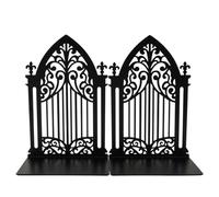 Zerodeko Lot de 2 Serre-Livres Gothiques en Forme d'arche, Supports de