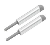 Zerodeko Lot de 2 sets de Loquets à Poussoir Magnétiques en Aluminium pour Portes de Placard Système Push To Open Silencieux Double Tête en Acier Inoxydable sans Poignée Adapté pour