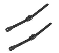 Zerodeko Lot de 2 Sets de Sangles Réglables pour Patins à roulettes, Boucle Noire Rivets, Longueur 280 Mm, Système de Réglage Fin Cœur, Visserie Incluse - Accessoires Solide pour Patinage