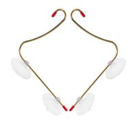 Zerodeko Lot De 2 Supports en Verre pour Plantes avec Carillon, Crochet Et Support De Panier Robuste pour Pots De Fenêtre, Nichoirs À Oiseaux, Ventouse Résistante Vent pour Balcon.