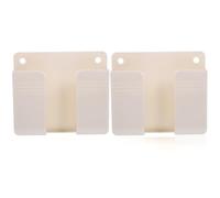 Zerodeko Lot de 2 Supports Muraux Adhésifs pour Téléphone, sans Perçage, Plastique Solide, Design Compact, Organisateur Mural pour Chargeur et Télécommande, Rangement Pratique pour Salle