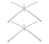 Zerodeko Lot de 2 supports réglables pour mobile de berceau - Support en croix pour mobile musical de berceau, idéal pour décorer la chambre de bébé lors d'anniversaires ou de Noël.