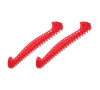 Zerodeko Lot de 2 Surchaussures Élastiques Rouges pour Lames de Patins à Glace 28X5 CM - Protections Anti-Rayures Flexibles pour Patinage Artistique et Hockey - Accessoires Légers et