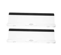 Zerodeko Lot de 2 Tableaux Mémo Acryliques Transparents pour Écran D’Ordinateur avec Support Téléphone Intégré Porte-Notes de Bureau Compact pour Organisation Optimale Adapté à Tous