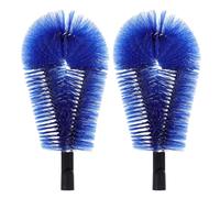 Zerodeko Lot de 2 Têtes de Brosse pour Gouttières 24 Mm, Nettoyage Extérieur, Outil de Dépose de Toiture en Polypropylène Bleu, Brosse Robuste pour Éliminer Feuilles et Débris, Entretien