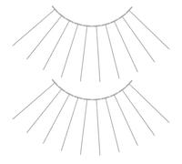 Zerodeko Lot de 20 Barres en Fer en T pour Porte à Pigeon, Accessoires pour Cage à Oiseaux, Protège Pigeons des Blessures, Améliore Le Pigeonnier