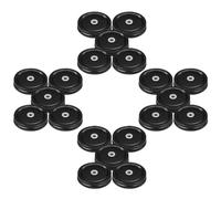 Zerodeko Lot de 20 Couvercles en Fer-blanc pour Bocaux à Col Régulier, Réutilisables et Étanches avec Trou pour Paille, pour Conserves et Boissons