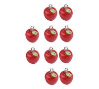 Zerodeko Lot de 20 Pendentifs Suspendus en Résine Pomme pour Fabrication de Bijoux Diy, Accessoires Multicolores, Créateurs Amateurs, Créations Artisanales, Présents Fêtes et Loisirs