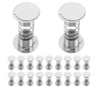 Zerodeko Lot de 20 Socles à Ressort Adhésifs Double Face pour Figurines Oscillantes de Voiture, Support Métallique de 8,6 G, Porte-Ornement Décoratif pour Tableau de Bord et