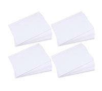 Zerodeko Lot de 200 Cartes Index Blanches Lignées en Papier Surface D'écriture Lisse, pour Révision et Préparation D'examen