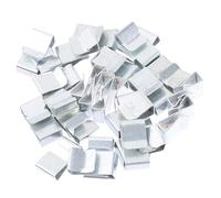 Zerodeko Lot de 25 Pinces de Fixation pour Câble de Remorque Clips Résistants à L’Usure en Métal Argenté Dispositif de Retenue de Fil Compact Accessoires Pratiques pour Gestion Câbles